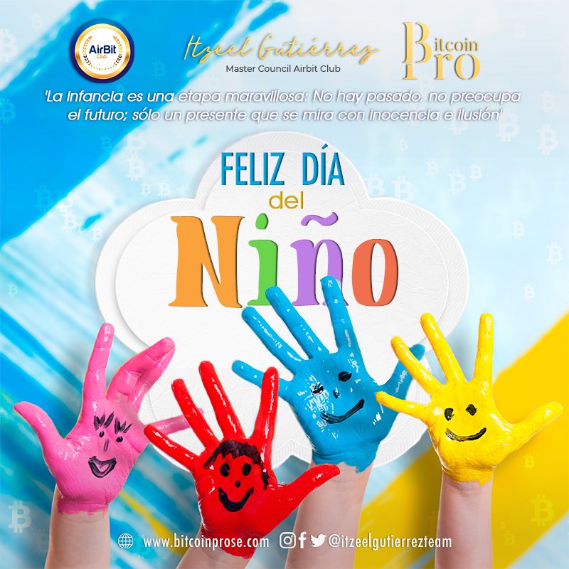 itzeelteam's tweet photo. 🎉 La infancia es una etapa maravillosa:✨ No hay pasado, el futuro no preocupa; sólo un presente que se mira con inocencia e ilusión. 🪁 

🎊¡FELIZ DÍA A LOS MÁS PEQUEÑOS DE LA CASA!🎊🍬🎈🍭 #DiaDelNino

#ReactivaTuEconomía #SoyLíderPro #Blockchain #Criptomonedas #AmoABC https://t.co/SAIFCx4i7e