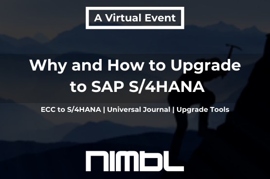 NIMBLnews's tweet photo. #LearningOnLockdown Attend our webinar 'Why and How to Upgrade to SAP S/4HANA' on May 6th to learn the business value of adopting SAP S/4HANA and the best approaches for transitioning to the new system. https://t.co/pmxK9YnhYo @SAPCloudERP #S4HANA https://t.co/lnwtByAEOr