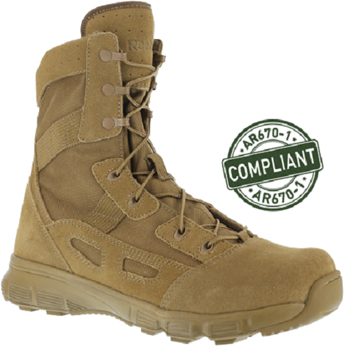 mysourcespot's tweet image. (Reebok Hyper Velocity - 8&quot; UltraLite Performance Boot -  Coyote - RB8281)