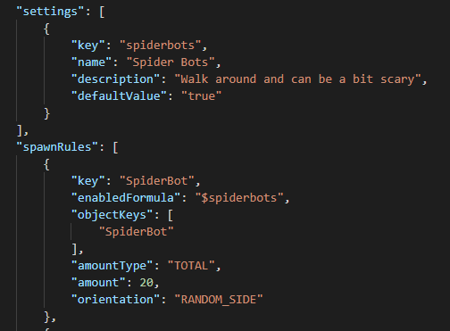 traVRsal_Robert's tweet photo. Small preview of a cool new level definition feature in the #OutOrDead SDK: specify settings which are then exposed in the UI and bound to your rules.

Now the only question left is: what are these spider bots? ;-) #teaser #creepy #level11 #indiedev #soon

https://t.co/pTZS08trSG https://t.co/NkAZ9HT6TL