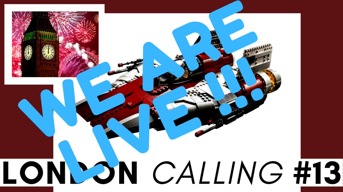 LBG_BRICKS's tweet photo. THIS IS LONDON CALLING - WE ARE LIVE ! ...And the LEGO Stars UCS A-WING countdown is on https://t.co/nMuYU5EoT6... with @CutTheKragle @BuilderSolo @Matt__Elder #legostarwars #lego #afol #londonafol #legoAwing #legoUcs #legoultimatecollectorsSeries #legostarfighter #legobuild https://t.co/M4ZAkIhVVK
