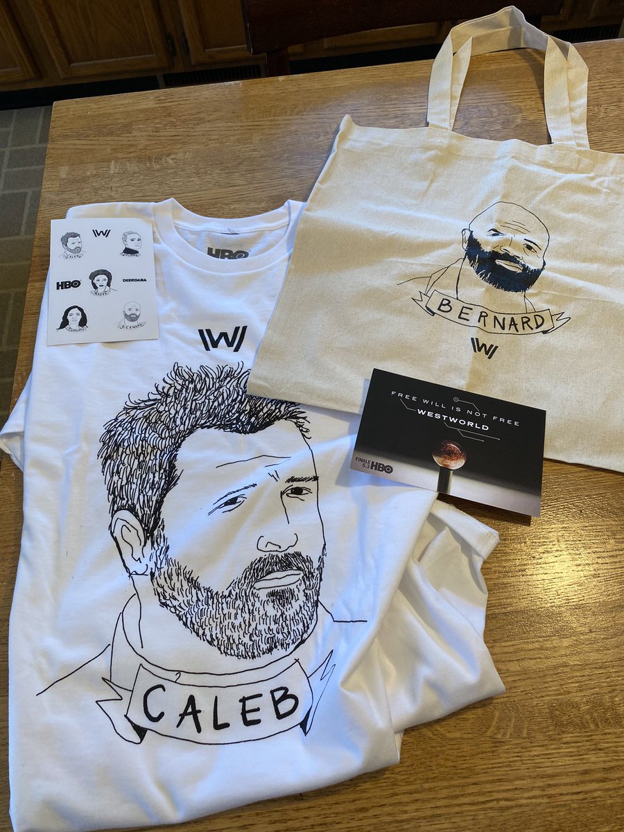 annheinz's tweet photo. #freewillisnotfree #WestworldGiveaway @gofooji thanks for the awesome swag! https://t.co/Z2WqKUNmdN