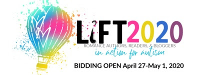 theromancebox's tweet photo. Did you see that a Dangerous Romance Box is being auctioned off for Lift 2020 - romance authors, readers. &amp; bloggers in action for autism?  Check is out now before bidding closes tomorrow May 1st.  https://t.co/Ae0deMuMwF https://t.co/zySqRgfuzK