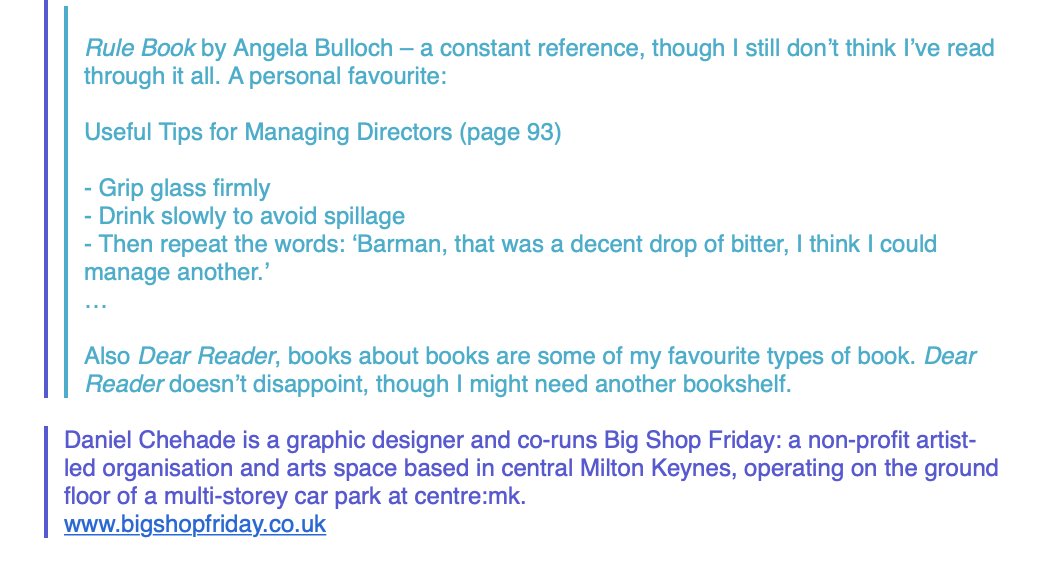 BooksWork's tweet photo. #BookWorksRecommends Daniel Chehade (@bigshopfriday) selects his favourite BW title, Rule Book by Angela Bulloch (2000).
https://t.co/xWu26yRbpP
https://t.co/OFLjiQi7sX https://t.co/2Kb9EwJ4Tr
