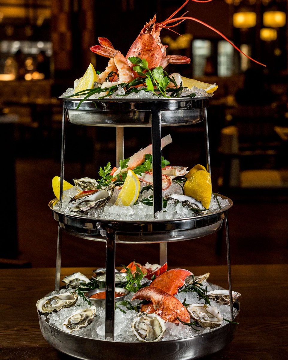BullAndBourbon's tweet photo. Today's Featured Dish is our Grand Shellfish Platter. This dish includes Alaskan King Crab legs, oysters, shrimp, lobster and both cocktail sauce and mignonette. #bullandbourbon #sycuancasinoresort https://t.co/JpFvi8cOf6