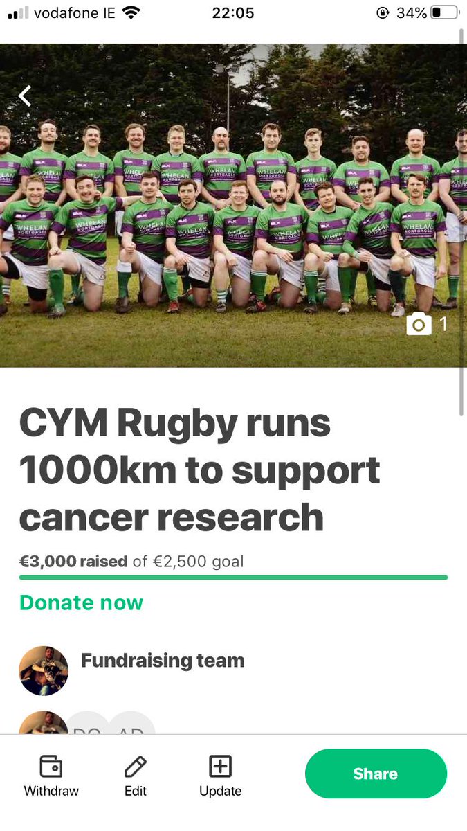 cymrugby's tweet photo. #Fundraiser update €3,000 raised for the @IrishCancerSoc https://t.co/47KybdmBe6