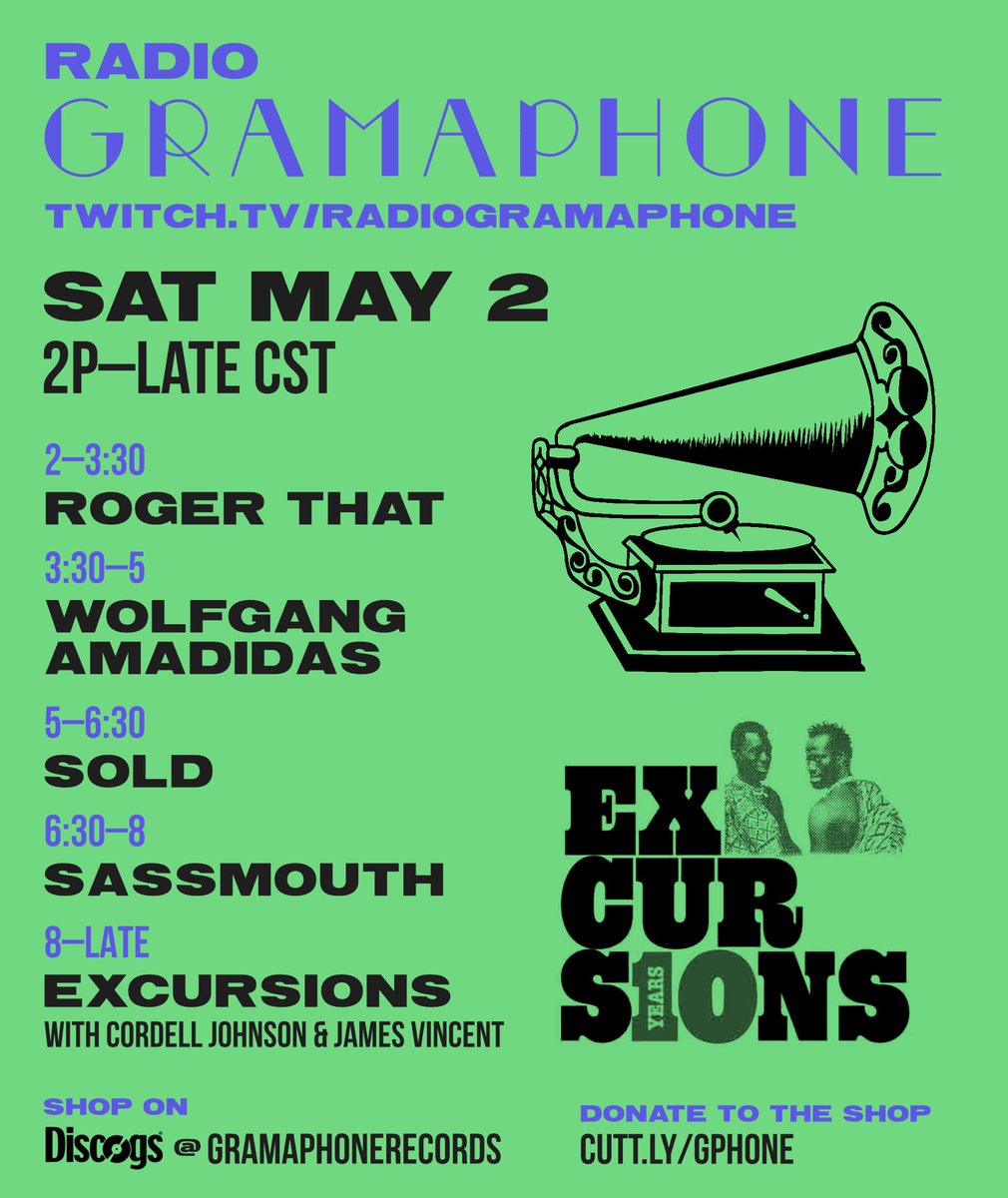 Playground_Chi's tweet image. Saturday live from the shop @gramaphonechi