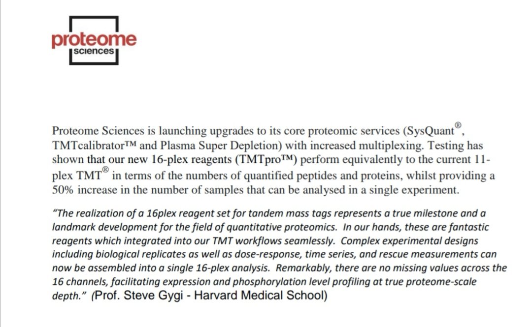 Angel40319349's tweet photo. #prm #reagents #covid19
I've posted this a while ago but read again what #Harvard medical school professor #Gygi writes
New advanced reagents for mass testing @ cheaper cost ! ✅
#TMTpro™ 50% increase in the number of samples that can be analysed in a single experiment ! https://t.co/3lmXtwXdxW