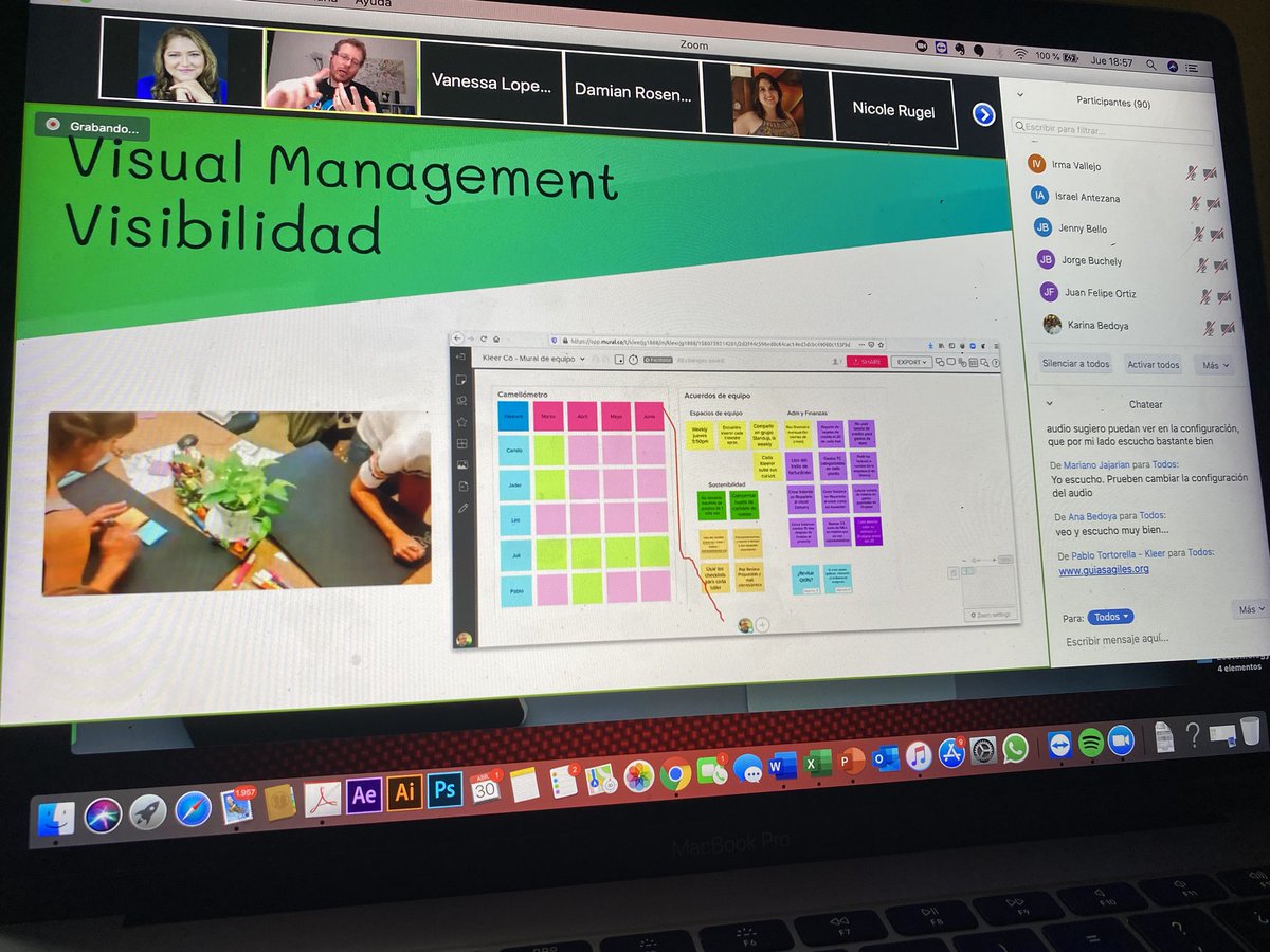 jessicahidalgov's tweet image. Momentos #trendtalk junto con @pablotortorella de @kleer_la durante el #webinar Agilidad Organizacional #AgileRH  #crack en #agilecoach #capacitate