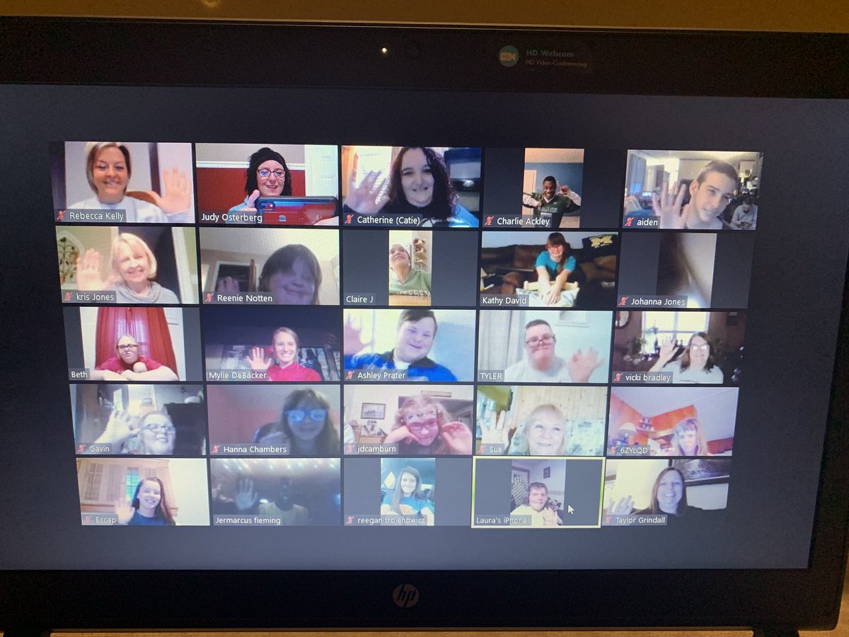 osterberg39's tweet photo. Zoom #2 was an even BIGGER hit...17 students from our class and 3 students from Peer Connections! Rebecca McClimans Kelly, thanks for joining us tonight! Mylie DeBacker, Reegan Trojanowicz and Rylie, thank you all for joining also. ❤️ our Mountie family! #nwcs1920 https://t.co/dqDqI61sEg