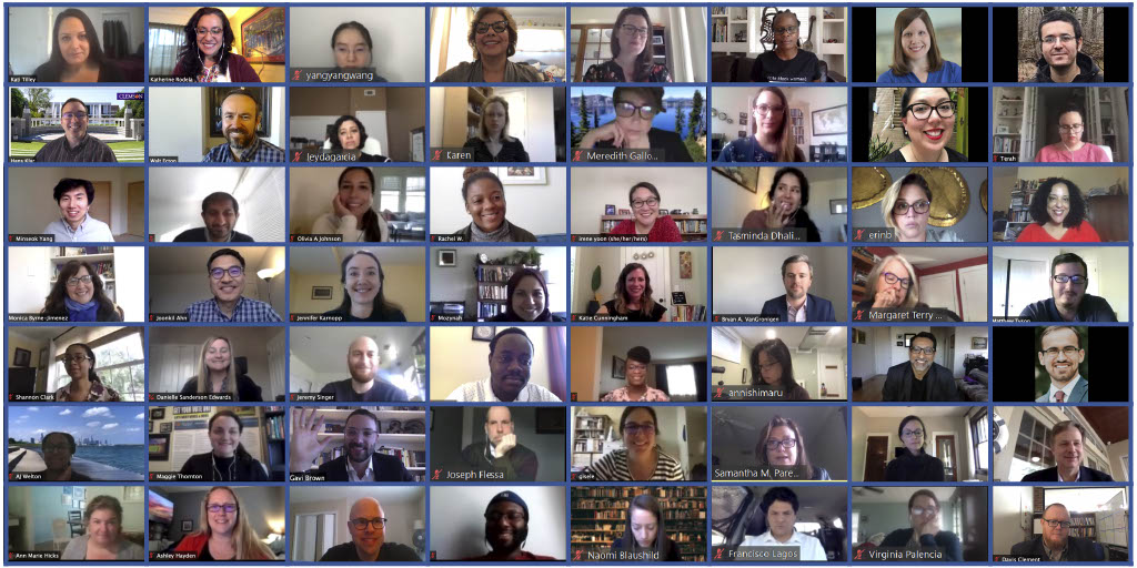 UCEA's tweet photo. Huge cheers for these outstanding David L. Clark Seminar mentors and scholars! We were excited to have such a successful virtual seminar and this year's group photo will serve as a powerful memory. What a rockstar group! https://t.co/LH93k2lQln
