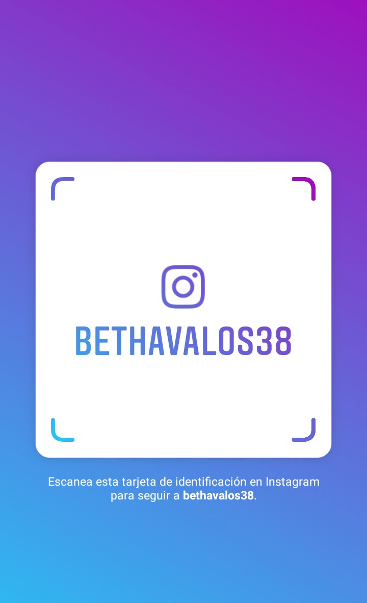 ¡Sígueme en Instagram! Nombre de usuario: bethavalos38
instagram.com/bethavalos38?r…
