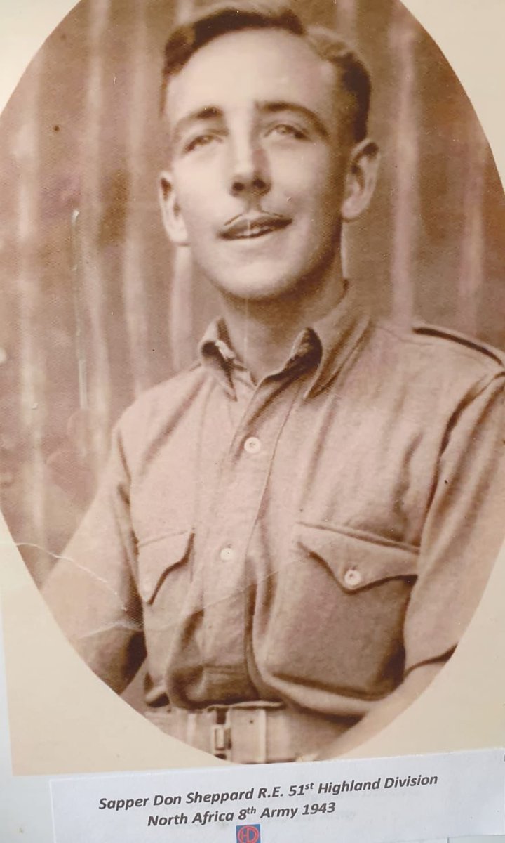 newlyn_p's tweet photo. Sapper Don Sheppard celebrates his 100th Birthday on the 4th May. Don served in Africa, D-Day and Market Garden in 1944. He met up with the American Airborne forces during his time in Market Garden and has always and still to this day talks of them with great memories. https://t.co/GUnOhVSeH2