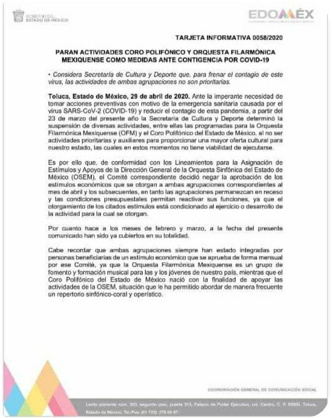 VozdelP's tweet photo. Y qué pasará con los otros dos meses (Abril y Mayo) de nómina que ya se habían firmado? #vozdelcoropolifonico #ofmsinpaga #DiaDelNino  #felizdiadelnino https://t.co/jOr6icgzOy