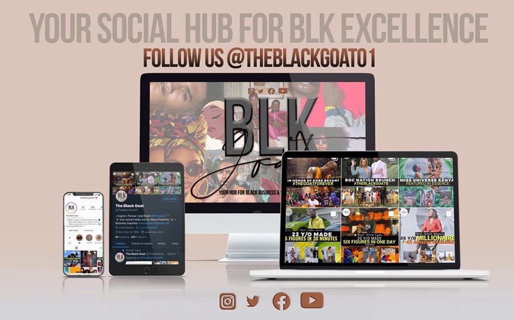 TheBlackGoat01's tweet photo. Make sure y’all follow our IG for daily #BlackExcellence Posts and #BlackOwned Business shout outs 🤎 
- Help us get to 400 https://t.co/TJL9w3stJx