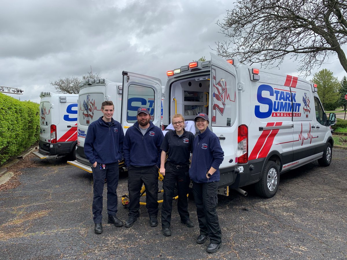 AmericanEMS's tweet photo. The latest new additions to our fleet! #AmericanEMS #StarkSummitAmbulance #HealthcareHeroes https://t.co/VuypWJmkNV