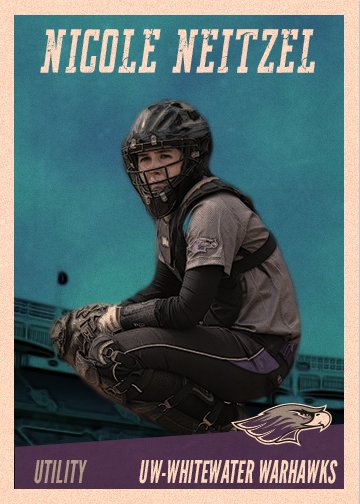 UWWSoftball's tweet photo. Nicole Neitzel caps our recognition of this year's senior class. Nicole started more than 100 games in her career and was a three-year Easton/NFCA Scholar-Athlete!

#d3sb | #PoweredByTradition https://t.co/zrJOrENQJ3