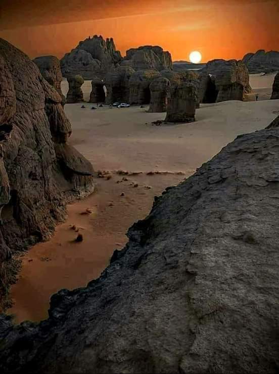 amazingAlgeriaa's tweet photo. un majestueux coucher de soleil dans le monde désertique...💕🐪🌴 https://t.co/ceQaFvl3kZ