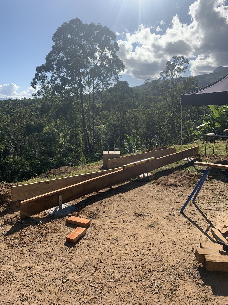 GregWeiler's tweet photo. The footings are in and the platform is underway. Hope to be up and running in a couple weeks! #Astrophotography #backyardobservatory #astronomy https://t.co/raUCwEbhfR