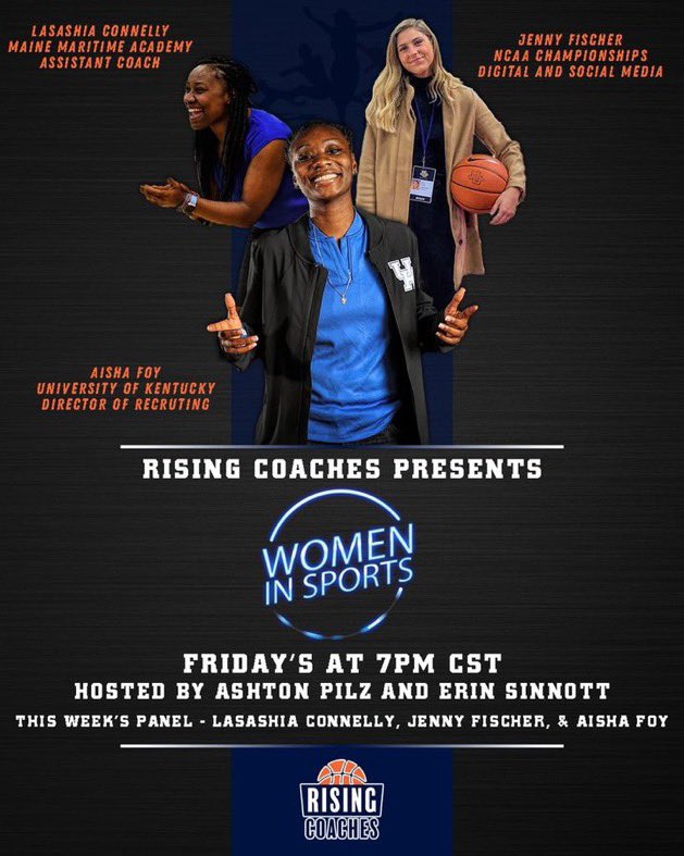 Our very own Coach <a href="/e_sinnott32/">Erin Sinnott</a> is co-hosting <a href="/RisingCoaches/">Rising Coaches</a> Friday’s at 7pm! Make sure to dm her for link to register! We are so proud of you Coach E! #WildcatWays #Fierce