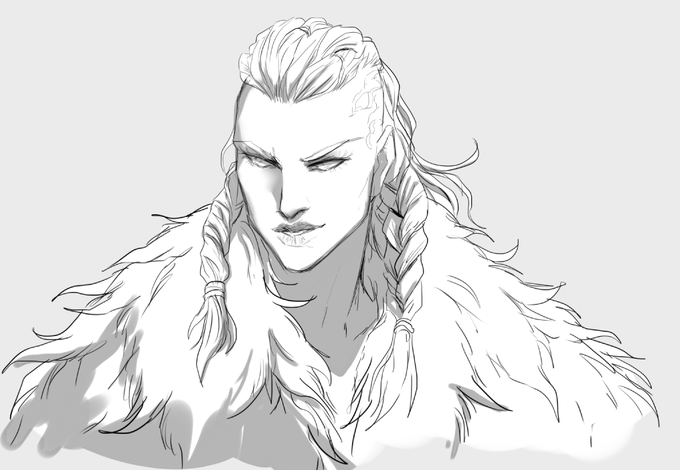 Just a quick mornin sketch of fem Eivor 