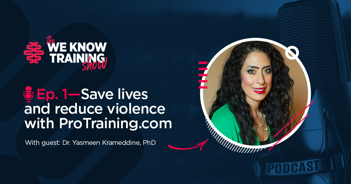 onlinetraining's tweet image. Tune in to the inaugural episode of the We Know Training podcast, with guest @YKrameddine of @ProTraining.

weknowtraining.ca/resources/podc…

In this episode, Yasmeen shares her experience launching world-renowned de-escalation training, including the challenges of bringing it online.
