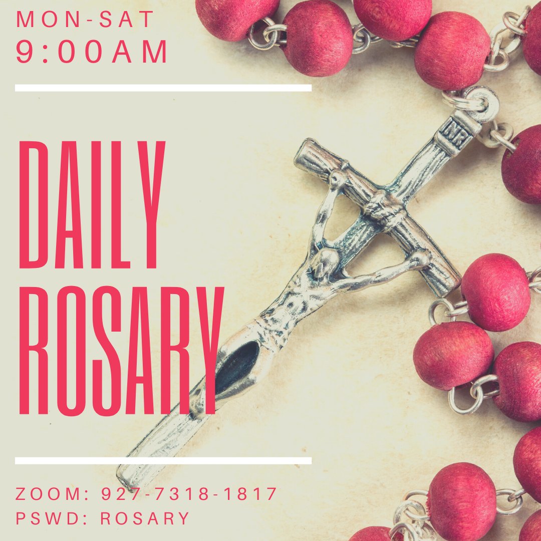 spstudmin's tweet image. During the month of May, join us for a daily (Mon-Sat) recitation of the Rosary each morning at 9:00am. Join by clicking the link (ow.ly/UYat50ztze1) or using the room code/password provided here.