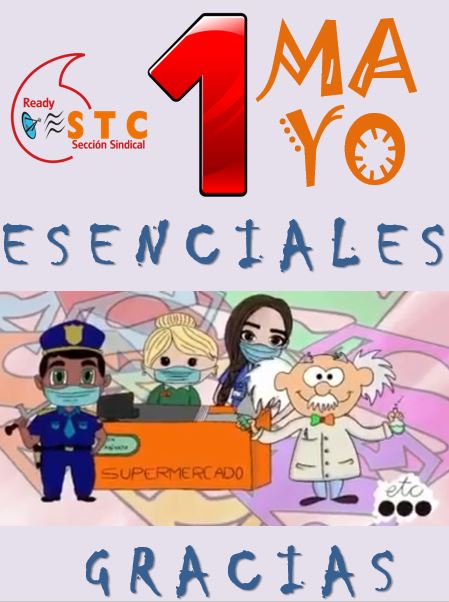 stcvodafone's tweet photo. #STCteinforma. 1 DE MAYO. SOIS ESENCIALES. GRACIAS. https://t.co/EjCVAY4Ukj https://t.co/w1QnnnXZRI
