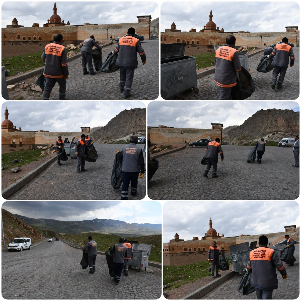 D_bayazitbld's tweet photo. İlçemizin göz bebeği olan tarihi İshakpaşa Sarayı ve Ahmed-i Hani türbesi Belediye Temizlik İşleri Müdürlüğümüz ekipleri tarafından çevre temizliği yapıldı. https://t.co/FfxxK8QVSQ