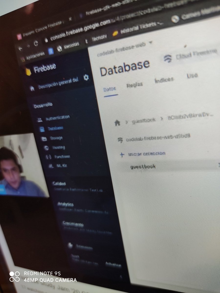 gdgvhsa's tweet photo. Estamos en vivo con Francisco que nos comparte sobre Web en #Firebase #firebasestudyjam https://t.co/YNpyVMsEZg