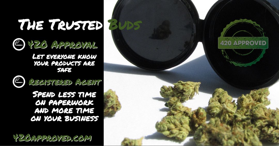 We offer services to keep your business budding. Learn more at 420approved.com 🍁 #420Approved #420 #registeredagent #cbd #hemp #regulations #marijuanamovement
#cannabusiness #registeredagent #medicalmarijuana #weed #marijuana #business #highriskbusiness #entrepreneur