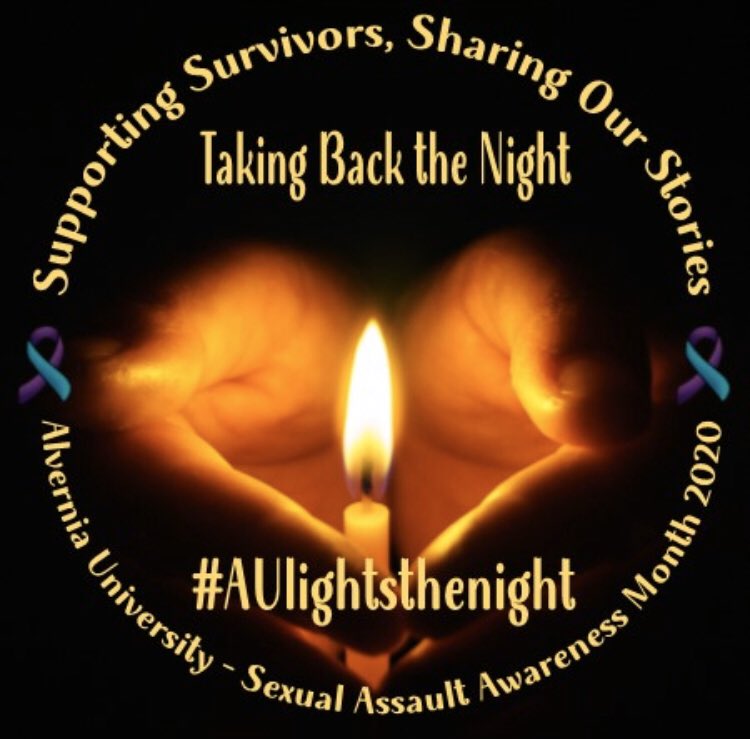 AlverniaCPE's tweet photo. Thank you to everyone who participated in Take Back the Night tonight. If you would like to show your support, please consider lighting a candle for those affected by sexual violence, sharing this photo and a picture of the candle, and posting it onto your social media platforms https://t.co/G44tMB1n1M
