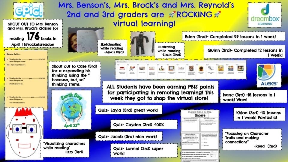 CNEElementary's tweet photo. Another great week of distance learning at CNE ES! https://t.co/cxsj7CJZAe