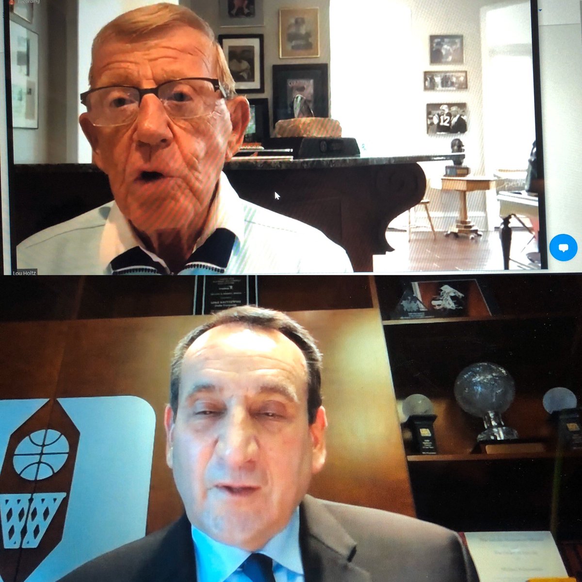 Just another typical Thursday at West Point.... virtual coffee with Coach Holtz, virtual dinner with Coach K.  Leadership lessons from the best in the business.  #GoArmy