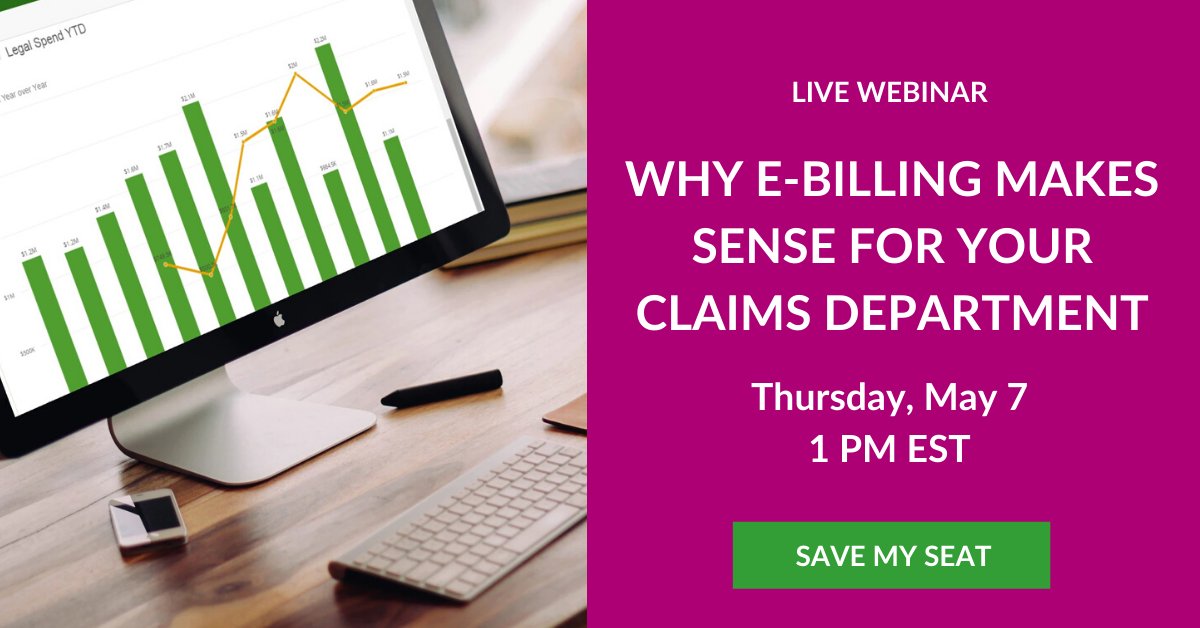 AcuityELM's tweet photo. You know that e-Billing software can save you time and money, but what’s the real ROI and how can you make the argument to your company? Join our webinar on May 7 to learn more.
#claims #claimsdefense

https://t.co/BNvTBlHX3o https://t.co/xBgAHE28c2