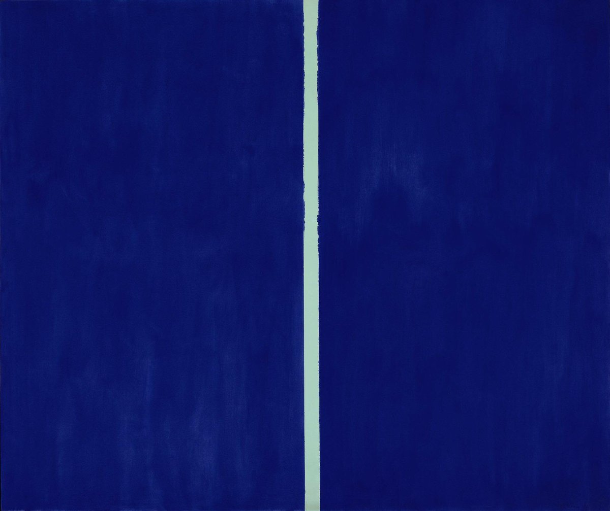 •
#BlueArt #BlueAbstract #BluePainting 
#BeautyInArt 
•
1. #PatrickCaulfield 
2. #BarnettNewman 
•