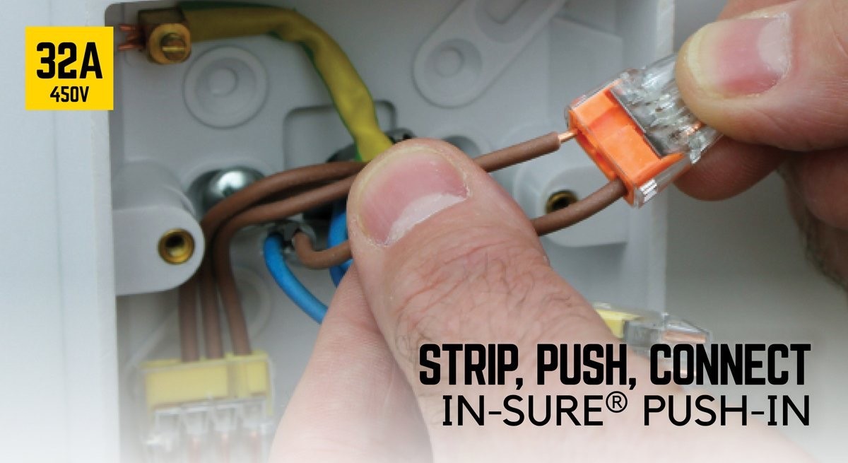 IDEAL Industries In-Sure Push-In Connectors are approved up to 32amp, making them a quick, approved and cost effective solution for your electrical connections! #idealemea #electrician #UseTheBest #BeTheBest