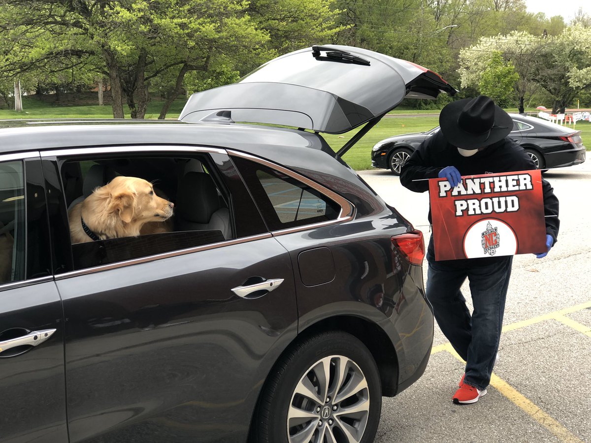 Thanks to all the seniors and senior families who stopped by this afternoon to pick up a NC Proud yard sign. If you missed out today, seniors can pick up a yard sign on Friday at Door # 1 from 11:00-2:00.