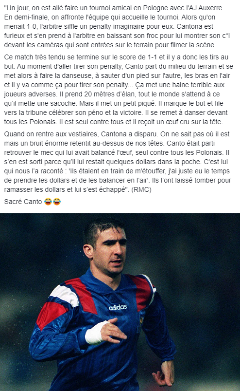 LMDFoot_'s tweet photo. Cette anecdote magique de Lionel Charbonnier sur Éric Cantona 😂 https://t.co/D0rz9DT0QH