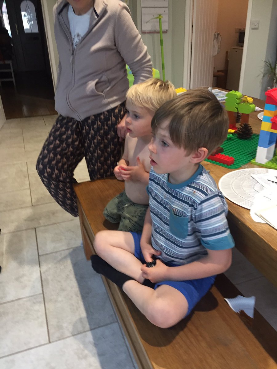 hanjday's tweet photo. Totally engrossed in another story by their ridiculous (but amazing) grandparents. Please never stop making them - they’re hilarious! 😂 #whatdidtheneighboursthink #postmanpat #grandparents #storiesforkids #bedtimestory https://t.co/TcwI8REYxp