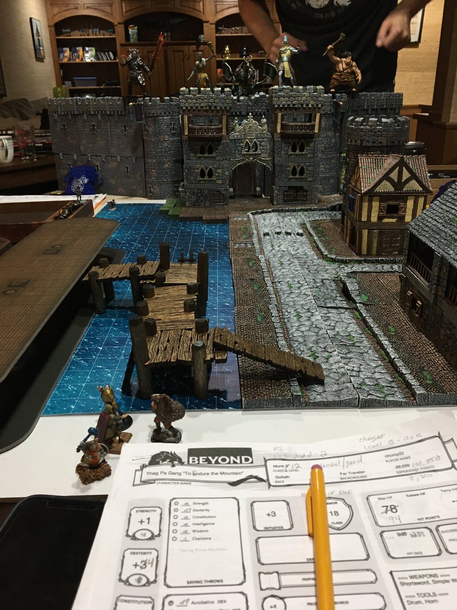 Evanmcbphd's tweet photo. @dwarvenforge When the castle is also the DM screen 🏰 @dwarvenforge #WinDF @SvenZook @Zookamania https://t.co/uXL908CHjk