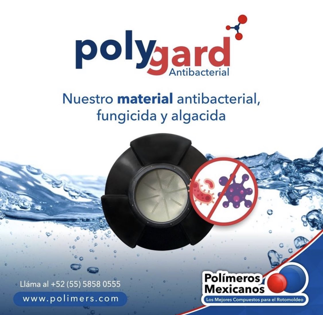 ¿Buscas higiene y el mejor resultado en tu producción? 
Conoce nuestro compuesto antibacterial POLYGARD
Certificado con ISO 22196
#polygard #antibacterial #COVID__19 #higiene #polimeros #rotomoldeo