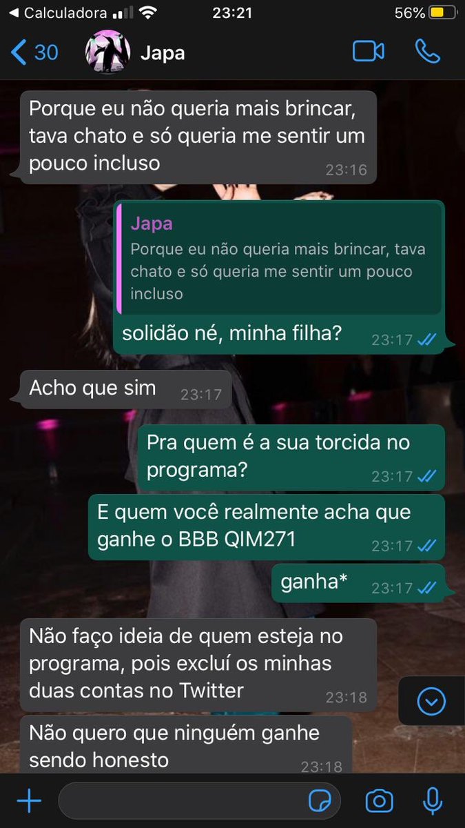 qim271's tweet photo. Bate-papo atrasado entre Viviam Amorim e o segundo eliminado, JAPA: https://t.co/K0LRShPlTx