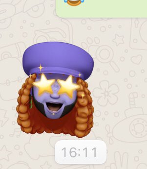 ReevesAlun's tweet photo. 3 year old daughter playing with her mum’s phone managed to randomly end up making the amazing @Bootsy_Collins in emoji form. Clever, funky girl. https://t.co/LGz0eIvW3I