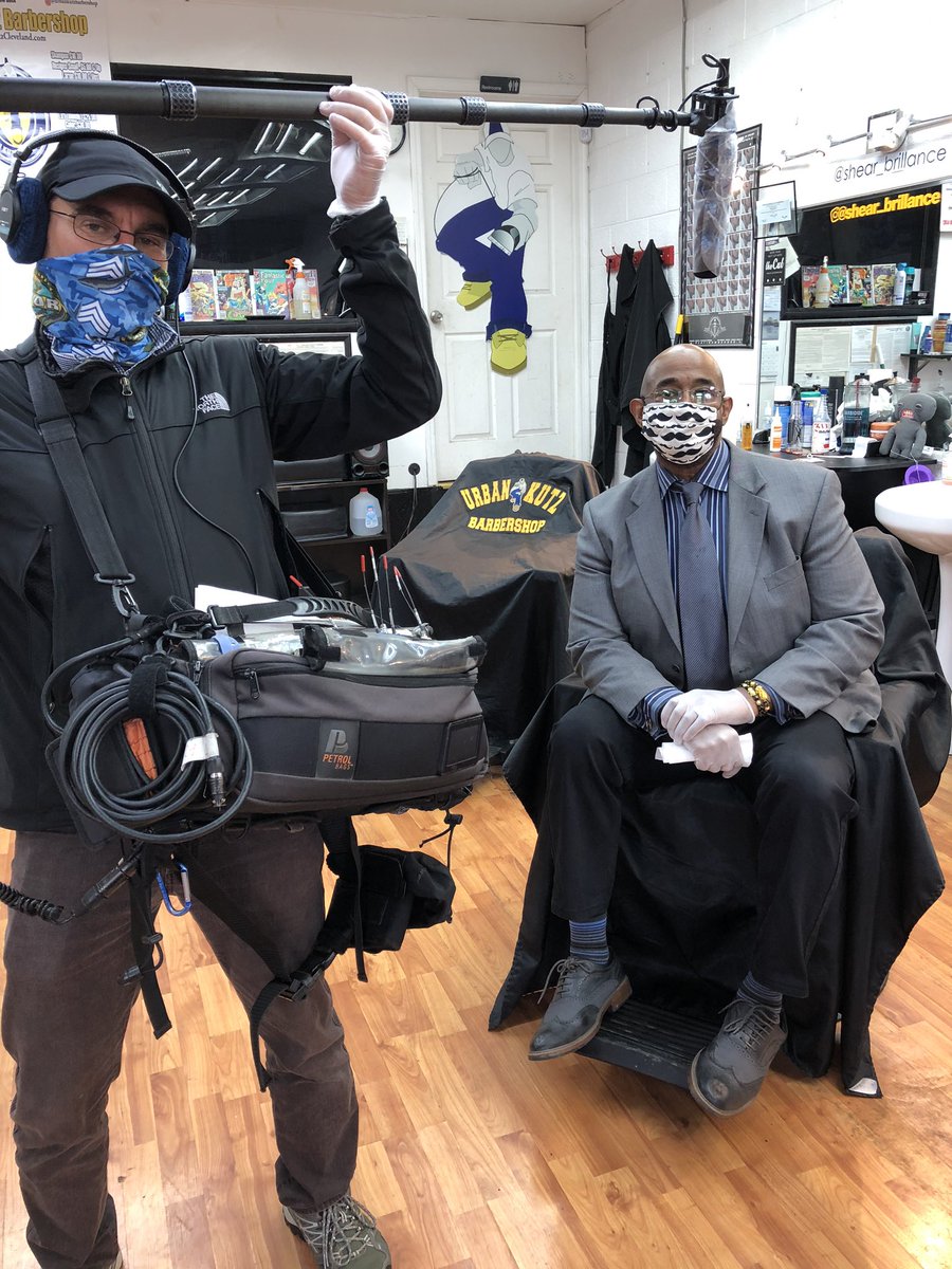 Kathmc12's tweet photo. Hard at work today with Steve Guercio and Waverly #urbankutz Great interview about Covid-19 and the black community.  Join us May 16 at 7pm Facebook/Coronavirusurbanreport https://t.co/BEQoJH5Vbr