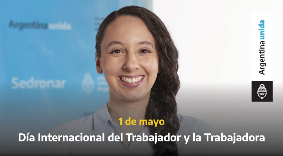 Sedronar's tweet photo. 🙌 Saludamos a todos los trabajadores y trabajadoras que a diario se esfuerzan para dar lo mejor de sí. En especial, a quienes están trabajando en este momento para brindar los servicios esenciales a toda la población.

#ArgentinaUnida https://t.co/v3zIBwOBl0