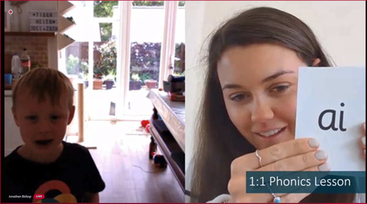 mtholfsen's tweet photo. Teaching "remote phonics" using #MicrosoftTeams, and using @MicrosoftStream to record it!
From the webinar with @broadclyst on Stream right now
#elachat #MIEExpert #MicrosoftEDU #distancelearnng https://t.co/wJDt9dGpHV
