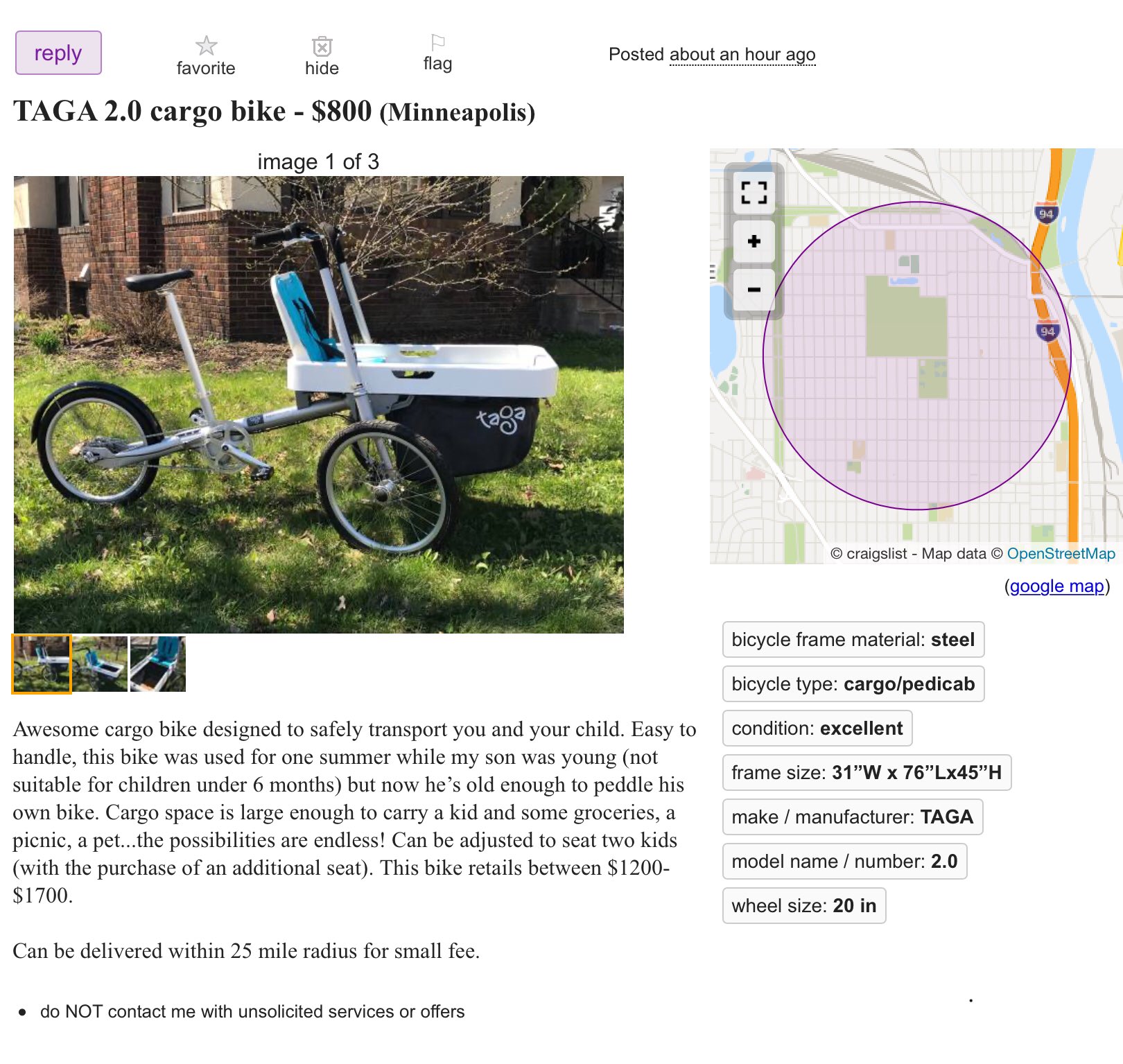 taga bike craigslist