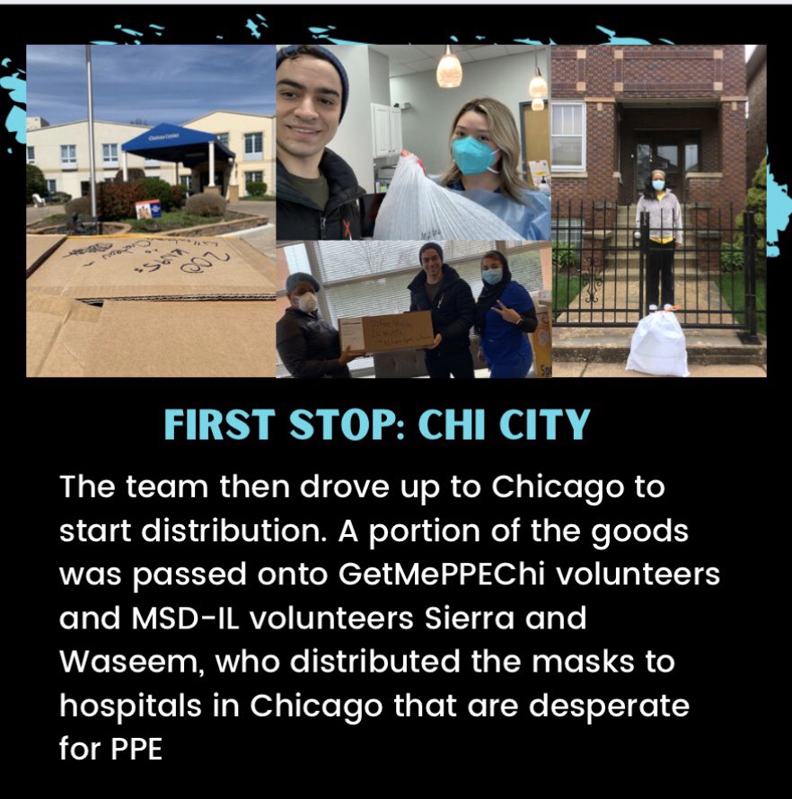 IllinoisMSD's tweet photo. MSD-IL helped donate 2,000 masks to hospitals all over the state this week alongside @GetMePPEchi and @getusppe. Check out this tweet to see what we were up to! This fight isn’t over yet. #covid19 #PPEshortage #PPENow https://t.co/V6zBt7AK7S