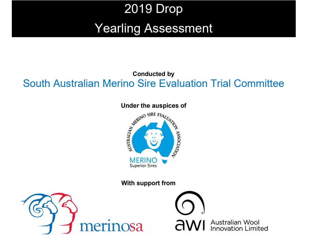 Hot off the Sire Evaluation press - South Australia's 2019 Drop Merino Sire Evaluation Site Report.

Download from the 'Latest Updates' section of merinosuperiorsires.com.au